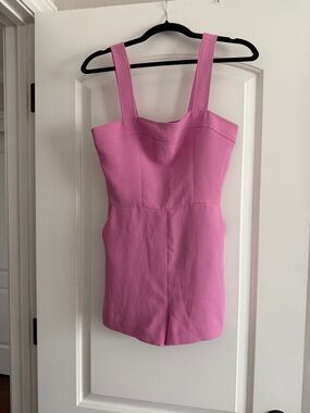 Amanda Uprichard Pink Sleeveless Romper